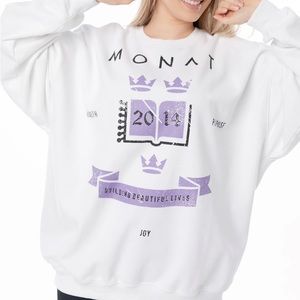 MONAT Beautiful Lives Sweatshirt (White)